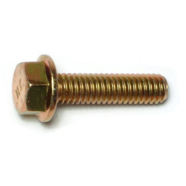 Midwest Fastener Grade 8, 5/16"-18 Flange Bolt, Zinc Plated Steel, 1-1/4 in L, 6 PK 74624 - main
